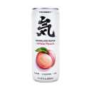 GENKI FOREST Sparkling Water White Peach 11.15 fl. oz Can (Pack of 24) Best By 06 JUN 2026