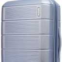 American Tourister Stratum 2.0 Expandable Hardside Luggage with Spinner Wheels, 24" SPINNER, Slate Blue (24-Inch Checked-Medium, Slate Blue)