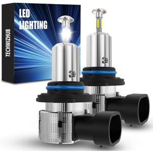 9005/HB3 Fog Bulbs, Upgrad 800% Bright 30000LM 6500K Cool White High Low Beam Bulbs, Real 1:1 Size No Shadows 9005 LED Lights, CANbus-Ready, Plug and Play,IP68 Waterproof,Pack of 2