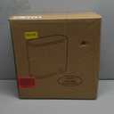 Black Slim Bathroom Trash Can with Press Top Lid,12 Liter Small Thin Garbage Can,3.17 Gallon Narrow Dog Proof Plastic Waste Basket and Covered Wastebasket for Room,Bedroom,Kitchen,Toilet,Office,Dorm