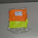 Women's Neon Scrunch Crew Socks 80s 90s Retro 3-Pack Cotton Stacked Boot Calf Cozy Ribbed Slouchy Socks Size 5-10 (1-white/Neon Green/Neon Orange)