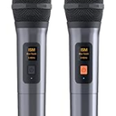 Portable Bluetooth Speaker with 2 Wireless Karaoke Microphones, Karaoke Machine for Adults Kids with Upgraded Subwoofer, PA System, Support TWS/TF/USB/AUX for Home Party Outdoor