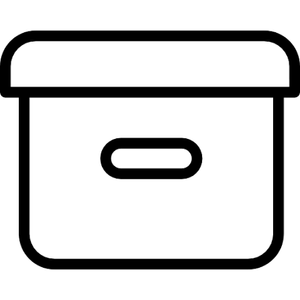 Small Storage Box, Pack of 3, Blac