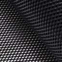 AggAuto Universal 40"x13" Car Grill Mesh - 100x33cm Aluminum Alloy Automotive Grille Insert Bumper 3x6mm Rhombic Hole, One of the Most Multifunctional Shape Grids Black