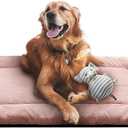 Dog Beds Crate Pad for Large Dogs Ultra Soft Dog Crate Bed Washable & Anti-Slip Kennel Pad for Dogs Cozy Sleeping Mat, Pink, 42 inch (42.0"L x 28.0"W x 1.0"Thick)