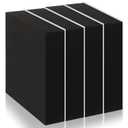 4 Pcs 1" Thick Foam Padding Sheet with Adhesive Backing Closed Cell 4 Inch x 4 Inch Self Stick Neoprene Insulation Foam Sheet Black for Furniture Cars Speakers