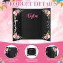 Mooliwe 2027 Senior Night Gifts 48 x 36 Inch Graduation Photo Trifold Display Boards Floral Picture Frame with Alphabet Stickers Picture Display Graduation Photo Frames Poster Boards