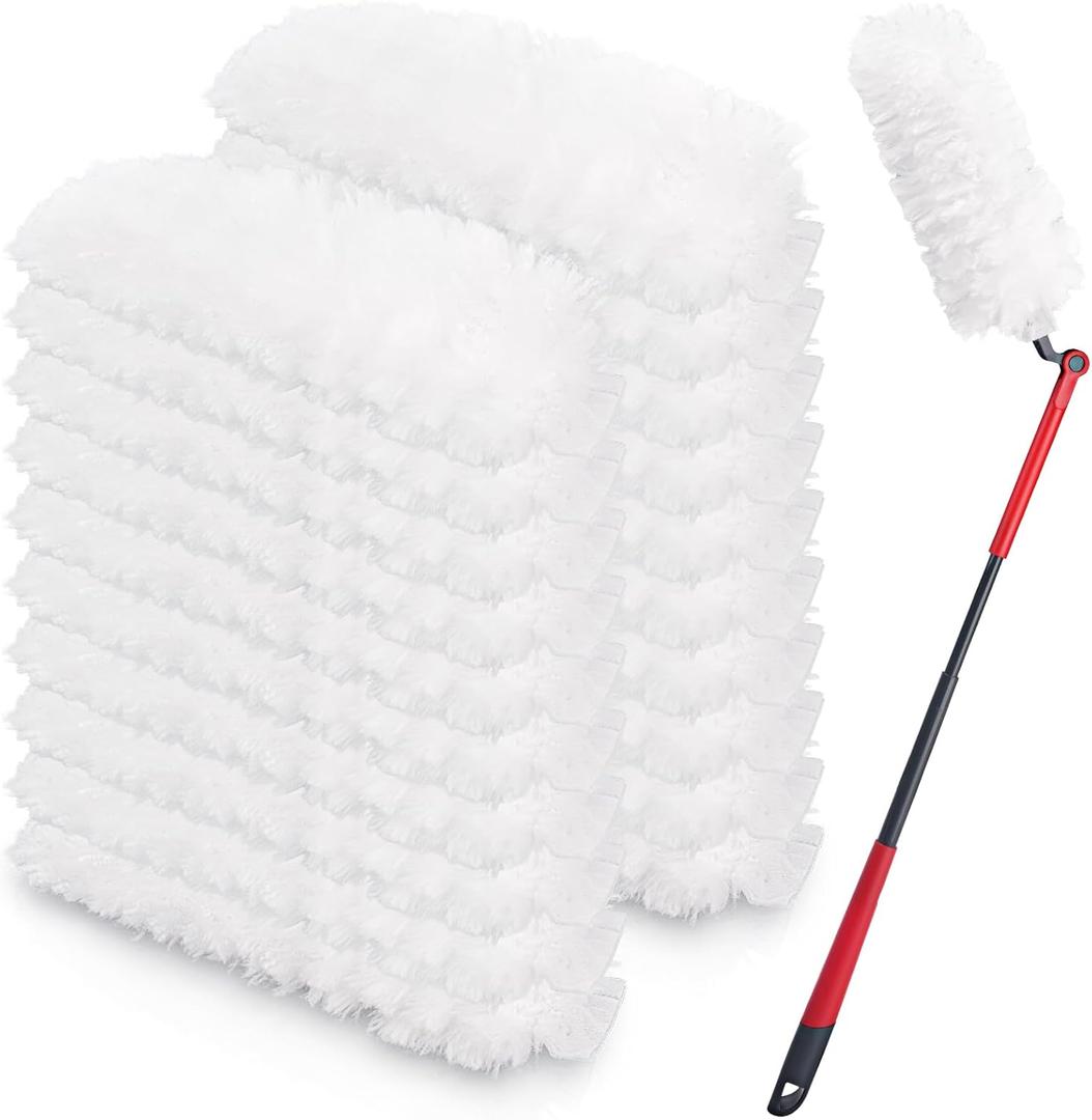 20 Count Duster Refills for O'cedar Flex and Catch Duster, Disposable Heavy Duty Ocedar Duster Refills Replacement, 360 All-Round Cleaning Duster Compatible with O-Cedar Duster
