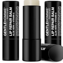 Gentlehomme - Lip Repair Balm - Men’s Lip Balm with SPF 15 - With Aloe Vera & Vitamin E - Repair & Hydrate Dry, Cracked, Chapped Lips - Long-Lasting Moisture - Clear Balm - Lip Care - Vegan - 1 Pack