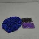 3 Pack Satin Bonnet Silk Hair Bonnet for Sleeping, Sleep Bonnets for Women Large Wide Soft Band Sleep Cap for Curly Hair Braids