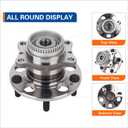 PAROD 512492 Rear Wheel Hub Bearing Assembly Fit for 2011-2016 Hyundai Elantra, 2013-2014 Elantra Coupe, 2013-2017 GT, 2012-2017 Veloster, 2014-2018 Kia Forte, 2014-2016 Forte Koup, Forte5