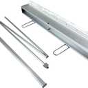 JUST 4 SIGNS Retractable Roll Up Banner Stand - 33"x80" Heavy Duty Adjustable Display with Carrying Bag, Perfect for Trade Shows, Conferences, Events - Easy Setup, Reusable Banner Holder (1)