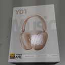 Wentronic Y01 Wireless Noise Canceling Headphones Bluetooth 5.3 Over Ear Headphones with Microphone, Hi-Res Audio, 48H Playtime, Foldable Comfortable Earpads,Compatible with iOS,Android,PC, Starlight