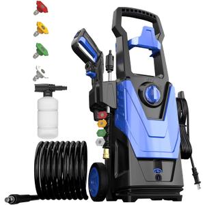 Electric Pressure Washer, 4800 PSI 3.2 GPM Power Washer with 4 Quick Connect Nozzles, Foam Cannon, Power washers Electric Powered for Cars, Fences, Driveways, Homes, Patios