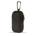 Portable Hard EVA Case, Hootek Protective Hard Shell Travel Carrying Case Bag with Dual Zipper and Metal Carabiner for MP3 Players, USB Cable, Earphones, Memory Cards, U Disk, Lens Filter, Keys, Coins