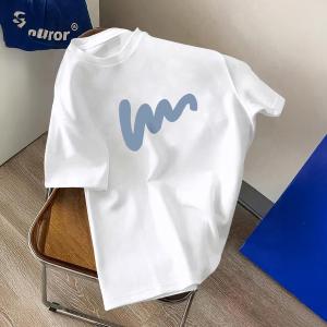 Womens Summer Tops Graphic Print T Shirts for Women Casual Short Sleeve Tee Soft Cotton Comfort Fit Shirt for Everyday Wear (Large, A7)