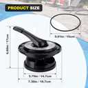 Upgrade SPX0714BA Key Cover and Handle Assembly with O-Ring Compatible with Hayward SP0714T S210S S220T2 Series Vari-Flo XL Multiport Valves