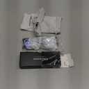 Gleyemor Blue Light Glasses for Men Women Trendy Square Frame Blue Light Blocking Lens Computer Glasses (Black)