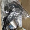 Ganiza Food Processor, 2-Speed Food Chopper Meat Grinder with 8 Cup Stainless Steel & 8 Cup Glass Bowls, Upgraded Button & Smart Overheat Protection Light - Includes Clean Brush, 2 Sets of Blades (Silver)