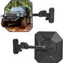 JOYTUTUS Mirrors Doors Off Compatible with 1997-2018 Wrangler TJ JK JKU Unlimited, 9" Extra Large HD Glass with 360 Adjustable Angle, Quick Release Base for Off-Road Mirrors