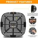 Air Fryer Replacement Parts for Typhur Dome 2 Extra Large Air Fryer with Superior Airflow, 12.2 12.2 IN Food Grade Air Fryer Accessories tray Rack Grill Baking Pan plate Crisper Plate