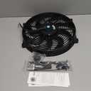 GESEXI 14 Inch Slim Fan Push Pull Electric Radiator Cooling Fan Universal High Performance 12V 90W Motor with Fan Mounting Kit (Black)