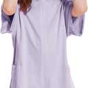 Girls Summer Casual Romper Short Sleeve Oversized Jumpsuit Kids Shorts Teens Fashion Cothes (11-12 Years, Purple)