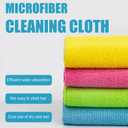 Microfiber Cleaning Cloth, 12 Pack Cleaning Rag, Cleaning Towels with 4 Color Assorted,12.6"X12.6"(Blue/Green/Yellow/Pink)