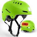 DKONI Bike Helmet with LED Lights Bicycle Helmets Commuter Cycling Helmet USB Rechargeable Front & Back LED Light Helmet for Adult Men Women (Medium: 20.5-22.5inch (52-58cm), Yellow)