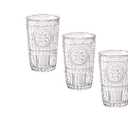 Bormioli Rocco Romantic Water Glass [Set Of 3] | 10.25 oz Premium Glass Set For Refreshments, Soda & Beverages | Italian Quality Glassware, Perfect For Dinner Parties, Bars & Restaurants (11.5 Ounces, Clear)