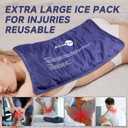 AiricePac Extra Large Gel Flexible Back Ice Packs for Injuries Reusable, 11”x 20” Cold Pack Wrap for Knee Leg Neck Shoulder Hip Back Pain Relief, Cold Compress Therapy for Swelling, Bruises, Surgery