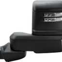 Driver Left Side Door Towing Mirror Power Heated with BLIS(Blind Spot Light) Glass Puddle and Signal Light Textured Black Cover Manual Folding and Telescope for 19-25 Chevrolet Silverado 1500