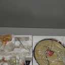 33'' Tall Vintage Table Lamp Set of 2, Candle Stick Buffet Lamps with Gold Leaf Finish and Black Linen Shades, 3-Way Dimmable Bulbs Included, Nightstand Lamps for Living Room Bedroom Dinning Entryway