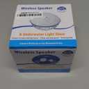 Blufree Bluetooth Pool Speaker with Colorful Light, Portable Floating Pool Speaker IP68 Waterproof, Built-in Mic, Floatable Crystal Clear Sound Wireless Bluetooth Hot Tub Speakers for Pools Spa Outdoor