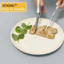 JETKONG 14 Inch Kitchen Tweezers Tongs Extra-Long Cooking Tweezers Stainless Steel Long Food Tweezer
