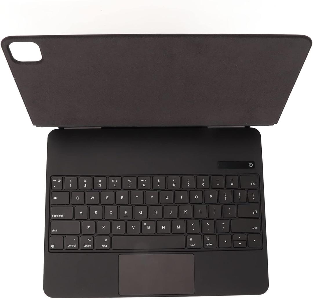 ciciglow Tablet Keyboard Case, Wireless Keyboard with Multitouch Touchpad Magnetic Cover Backlit for iOS Tablet Pro 12.9inch (Black)
