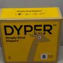 DYPER Monthly Pack Baby Diapers Size 5 (27+ lbs) 120 Count - Leak-Proof & Plant Based, Hypoallergenic and Ultra Absorbent Size 5 Diapers for Day and Overnight Skin Protection  