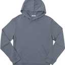 Barefoot Dreams Malibu Collection Mens French Terry Hoodie, Long Sleeve, Knit, Winter Clothes for Men (Small, Smokey Green)