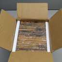 PETAFLOP Wooden Picture Frame 4x6 Bulk Set of 18, Brown Photo Frames Fits 4 by 6 for Wall or Tabletop Display