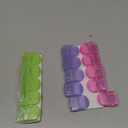 1InTheOffice Cubicle Clips, Assorted Colors Cubicle Clips for Fabric Walls, 15 Pack (Green, Purple, Pink)