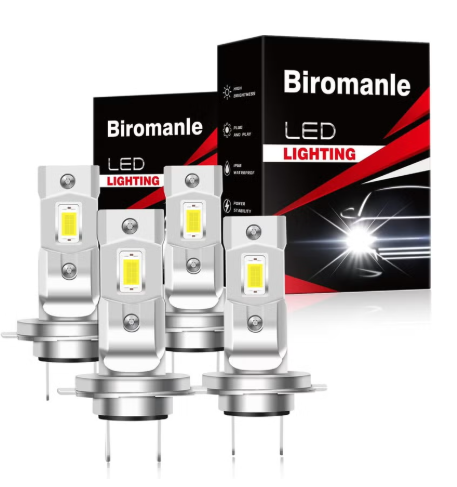 Compatible with Volkswagen Jetta(2006-2018) Hi/Lo Beam Bulbs, H7 High Beam and H7 Low Beam Combo, 400% Brightness 6500k White Light,Fog Light Bulbs(Pack of 3)