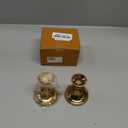 Rely+ Candlestick Holders Set of 2 Mini Stand Dinning Table Centerpiece Candle Holders Taper Candlesticks Holders Decor Home Candle Holder for Mantel Decorations (Gold)