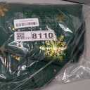 Karseteli Christmas Curtains for Living Room, Luxury Snowflake Gold Foil Print Curtains, Rod Pocket Window Drapes Decorations for Bedroom and Home Decor, 2 Panels Foliage Green 52W x 63L