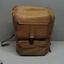VELEZ Brown Leather Backpack for Men and Women 17 inch Laptop Bag Handmade Business & Casual Daypack Genuine Leather Work Bag