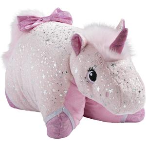 Pillow Pets Originals Sparkly Pink Unicorn Stuffed Animal Plush Toy