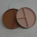 Moonkie Suction Plates for Baby | 100% Silicone BPA-Free Baby Plates with Lids and Food Cover | Divided Design | Microwave and Dishwasher Safe | Toddler Plates 2 Pack