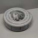 Liquid-Tight Conduit and Connector Kit 1/2 Inch 25 Ft,Flexible Non Metallic Liquid Tight Electrical Conduit UL Certification,Electrical Conduit Kit with 5 Straight,3 Angle Fittings