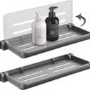 RV Aluminum Foldabling Shelf-Hidden,Small Folding Wall Shelves for Bathroom,VR,Campers,Kitchen.90Folding Shelves for Room Wall,Waterproof and Space-Saving Foldable Shelf for Bathroom (2)