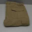 Women's Snow Ski Pants Fleece Lined Waterproof Softshell Insulated Winter Outdoor Hiking Cargo Pants (Khaki) Small