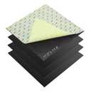 CYEAH 4 Pcs Neoprene Rubber Pads, 12 x 12 x 1/16 in Thick Self Adhesive Solid Rubber Sheets, Self Adhesive Rubbers Pads for Supports, Leveling, Sealing, Bumpers, Protection